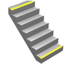 Обозначение ступенек лестницы