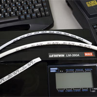 Тест печати маркеров из ПВХ трубки и термоусадочной трубки на принтере MAX LM-390