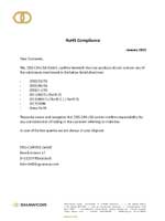 сертификат REACH на термоусадочные трубки DSG-Canusa