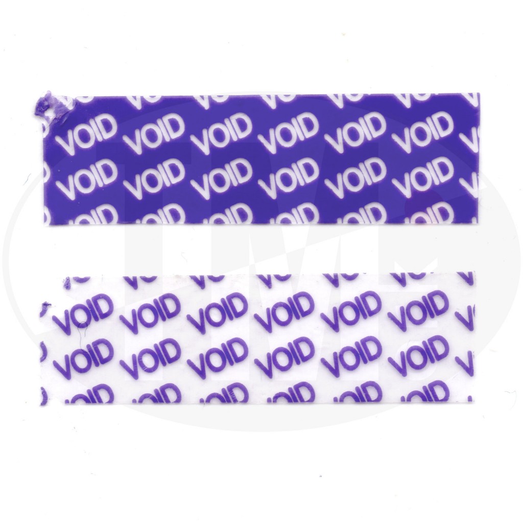 Пломба наклейка VOID фиолетовая полуглянец