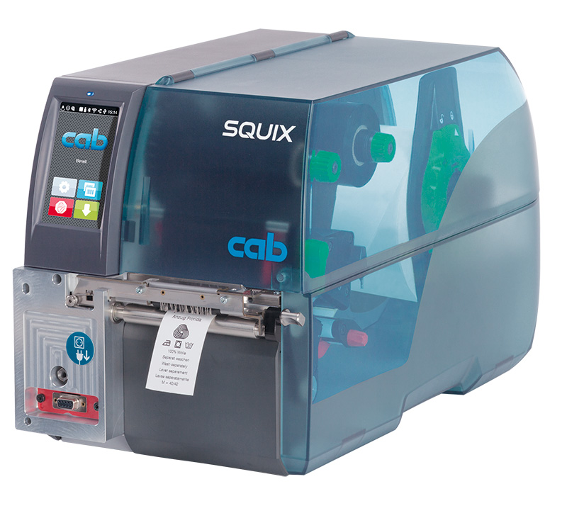 cab SQUIX 4 MT модель для печати на текстильных летнах, центральное расположение материала