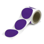 Фиолетовые круги сигнальной разметки диаметром 89 и 150 мм из самоклеящейся плёнки