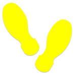 Цветные следы для сигнальной разметки пола желтые