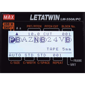 Дисплей кабельного принтера монтажника MAX Letatwin LM 550A PC