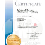 Сертификат официального дистрибьютора cab