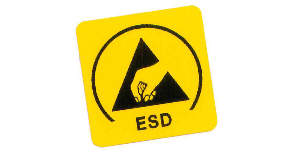 Знаки безопасности 20*20*20 мм знак ESD